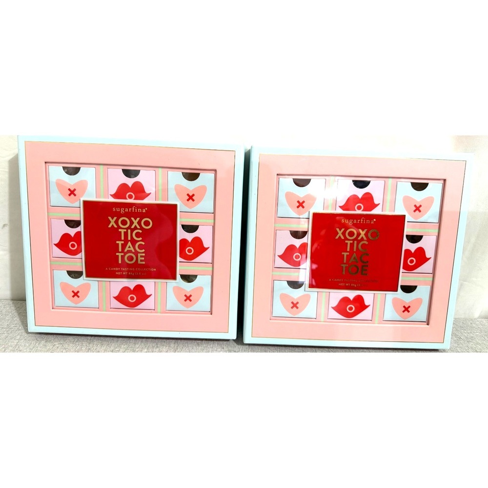 X2 Sugarfina Tic Tac Toe Candy Tasting Collection Gift Boxes NEW